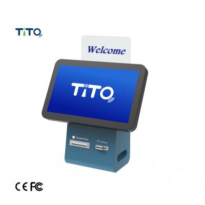 China Oem Self Service Interactive Touch Information Print Receipt Queue Management Kiosk For Hospital Restaurant Bank for sale