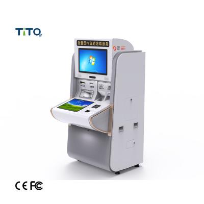 China Tablet And Floor Stand Patient Check in Kiosk Telehealth Testing Terminal Virtual Online Doctor Machine for sale