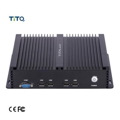 中国 3 years warranty Intel i7-10510U fanless Industrial pc MINI PC computer panel pc 4G network DDR4 6 serial port 8 USB port 販売のため