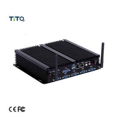 中国 Intel i7-8665U fanless Industrial pc MINI PC computer panel pc 4G network DDR4 6 serial port 8 USB port 販売のため