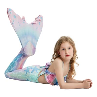 China ZHANBO Girls Viable Mermaid Tail for Kids Swimsuit Beach Wear Cosplay Swimming Costume for sale