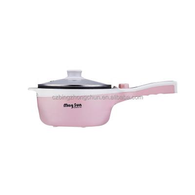 China Hotel OEM Electric Frying Pan Mini Outdoor Cooking Pots Non Stick Frying Pan Soup Pot Multifunctional Electric Skillet Cooking for sale