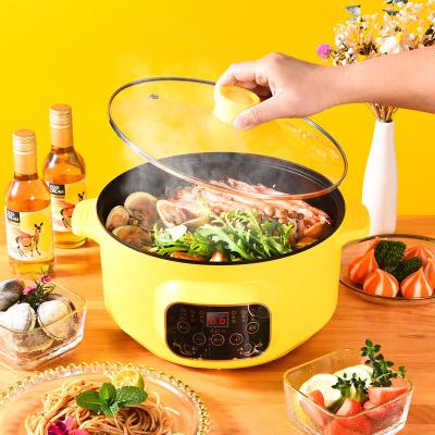 China 3.2L Hotel Style Latest Style Electric Pot Small Electric Multi Cooker Rice Cauldron With Steamer for sale