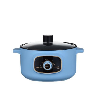 China Hotel Multifunctional Portable Stainless Steel Mini Electric Caldron Cooker Noodle Hot Pot with Steamer for sale