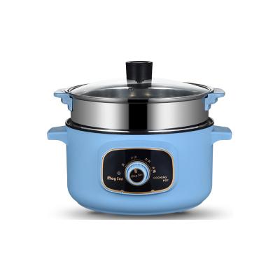 China Non-Stick Coating Portable Rice Cooker Frying Household Food Pan Cooking Wok Multi-Function Electric Hotel Pot Hot Cooker for sale