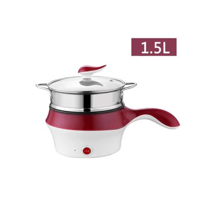 China Cheap Price Hotel Good Quality Electric Frying Pot Mini Hot Pot 1.5L Noodle Pan Non-Stick Coating Stainless Steel for sale