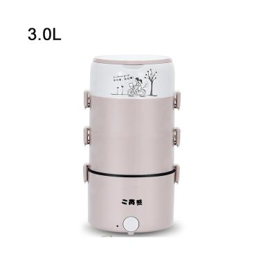 China Easy Operate Hot Selling Electric Food Bowl Heater Cooking Portable Round Food Bowl 304 Stainless Steel Food Warmer for sale