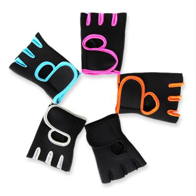 China Cheap Neoprene Sport Riding Anti-Slip Workout Exercise Half Finger Gloves for sale