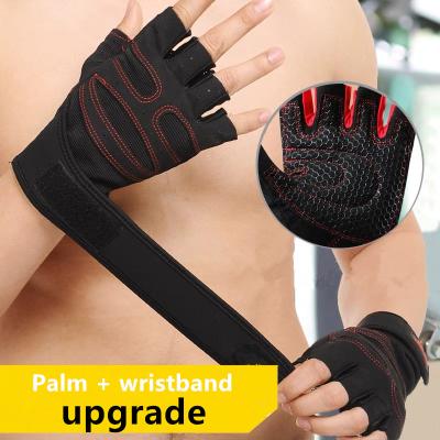 China Slip No No Slip Gym Weightlifting Fitness Gloves Outdoor Sport Half Finger Gloves for sale