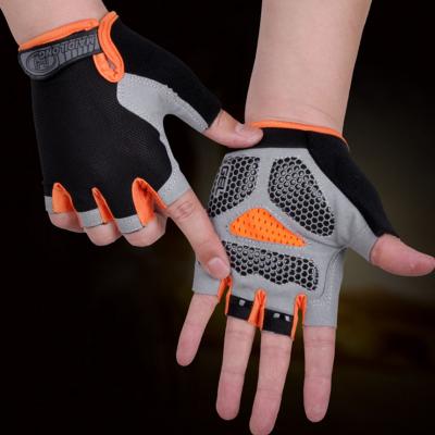 China Non Slip Sports Gym Weightlifting Fitness Half Finger Gloves Anti Slip Gloves for sale