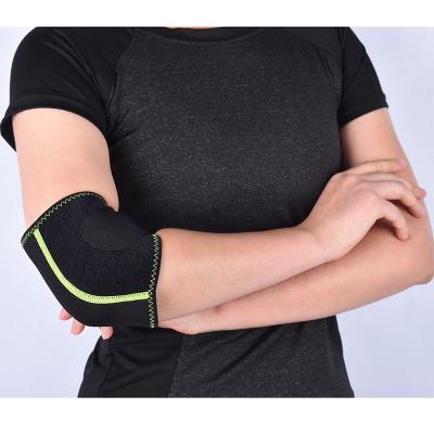 China Breathable Elasticity Good Quality Sports Fitness Gym Weighlifting Elbow Protector Brace Pad Elbow Support for sale