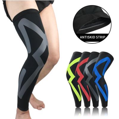 China Adjustable Elasticity Sports Knee Pads Breathable Wholesale Compression Elastic Leg Sleeves Outdoor Basketball Football Riding Leg Protector Can Be Customized for sale