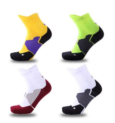 China Breathable Non-Slip Comfortable Mid-Tube Basketball Socks Sports Football Socks for sale