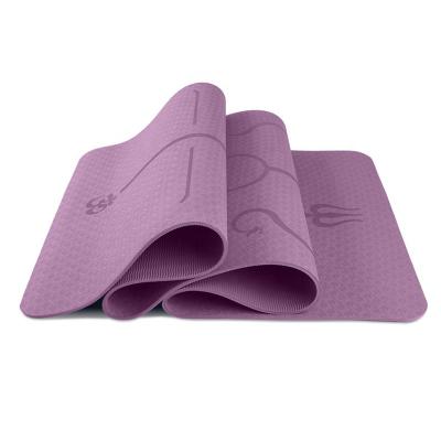 China Non-Slip Stereotactic Anti-Slip Yoga Mat For Bodybuilding TPU Fitness Mat for sale