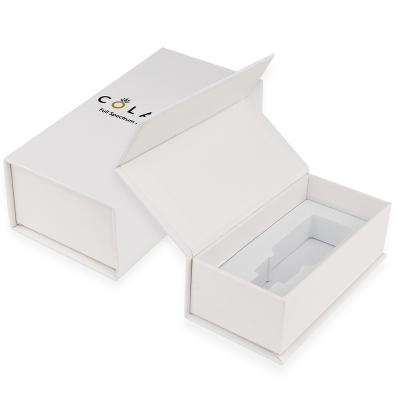 China OEM Recyclable Logo Custom Folding Magnetic White Box White Gift Square Cheap Simple Recycable Packaging Colored Paper Gift Boxes for sale