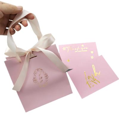 China Factory Direct Custom Paper Design Rose Gold Food Recyclable Art Gift Bag Recyclable Your Own Art With Logo for sale