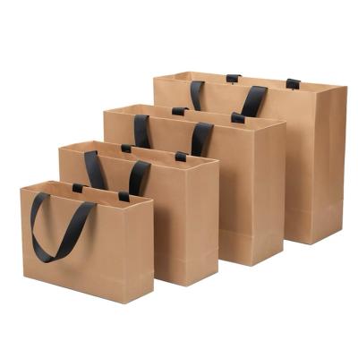 China Wholesale Recyclable Best Manufacturer sellblack BiodegradablePaper Bagkraft Paper Gift Bag for sale