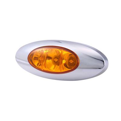 China Universal Fit DOT Approval 12V Waterproof Small Oval Side Beacon Light For Trucks/Trailers/Semi Truck Accessories Universal for sale