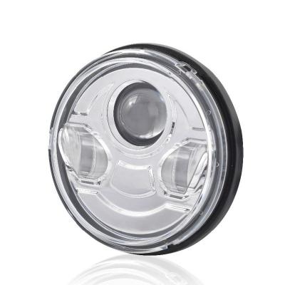 China 5 PC Lens 3/4 Inch Clear PC Lens Around DOT Auto Car High Beam LED Headlight Truck Trailer for sale