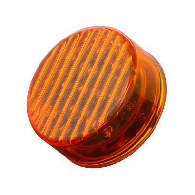 China PC Lens 2.5 Inch Amber Lens Round 13 LED DOT Stop Turn Side Marker Tail Light Truck Trailer for sale