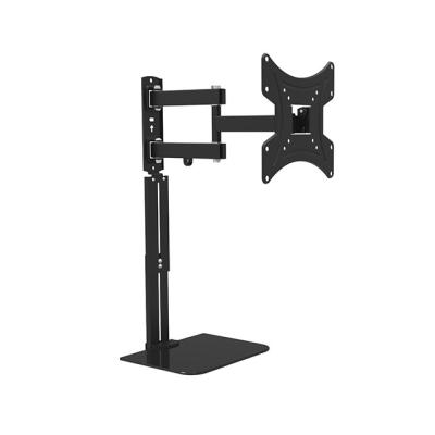 China Full Motion TV Bracket Tilt Articulating Swivel TV Wall Mount With Shelf 23