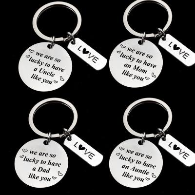 China Parent's Day Father's Day Mother's Day Gift Stainless Steel Key Chain for sale