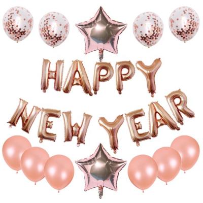 China Durable Custom Color Tumbler Shaped Foil Balloons 2022 New Year Balloon Decoration Set for sale