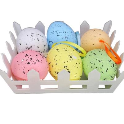 China Festival Decoration New Easter Day Decoration 4*6cm Spotted Easter Egg Children's Toy Egg Lanzi Foam Egg for sale