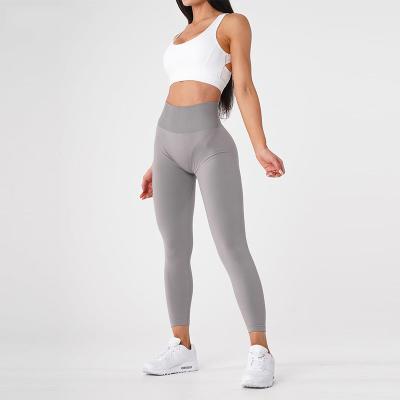 China Light Gray Solid Seamless Leggings NVGTN Breathable Xs Size for sale