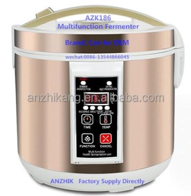 China Best Selling High Efficiency AZK186 Black Garlic Machine / Fermented Pot / Multifunctional 6L Black Garlic for sale