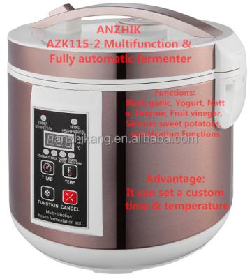 中国 High efficiency AZK115-2 top selling with memory black ferment machine multifunctional garlic pot/home black garlic fermenter 販売のため