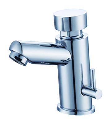 China Metered Faucets Basin Mounted Self Closing Mixer Tap With Temperature Control for sale