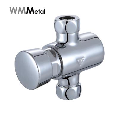 China Modern Time Delay Brass Chrome Plated Exposed Self Closing Shower Valve Pressmatic Exposed Gfiferia Temporizada Empotrado Ducha for sale