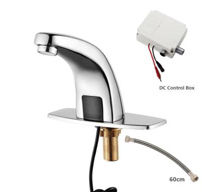 China Sense Faucets Price Cheap Touchless Simple Cold Chrome Plated Automatic INFRARED SENSOR BASIN FAUCET Motion Sensor Faucet for sale