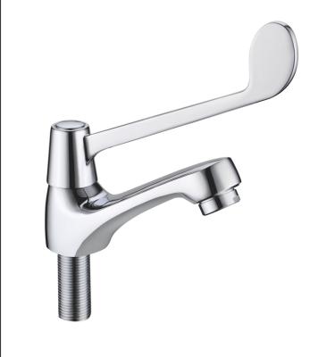 China Metered Brass Faucets Body Chrome Plated Medical Faucet Medical Faucet Or Open Elbow Faucet for sale