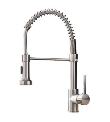 China Pull Out Hot Flexible Kitchen Mixer Tap Spray Amazon eBay High Quality Brass Sink Faucet for sale