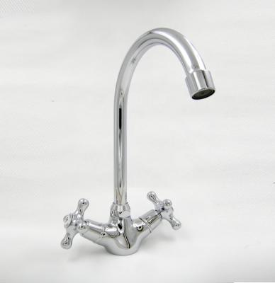 China Double Handle Kitchen Mixer Fregadero Monobloc Classic Antique Traditional Style for sale