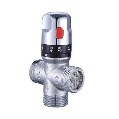 China Brass Sense Faucets Thermostatic Mixing Valve Water Temperature Control Valve for sale