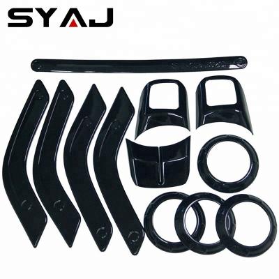 China 12 Pcs / Set 12 Pcs Car 4 Door Interior Decoration Trim Kit For Jeep Wrangler 2011-2016 for sale