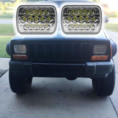 China Aluminum+PC Automotive Led Lighting System For Toyota Pickup Truck Spot Headlamp 5x7 LED Spot Headlight For Chevrolet 45W Led Work Lights for sale