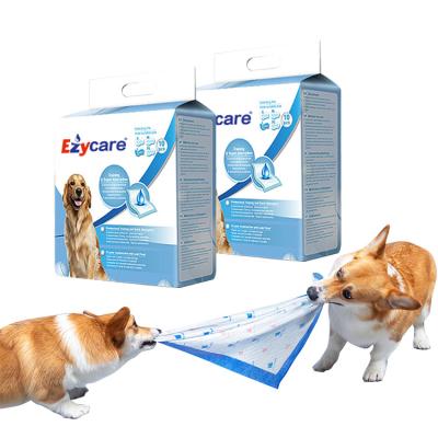 China OEM/ODM Nonwoven Pet Urine Poop Pads 5-Layer Pet Potty Pads Large Size Pet Training Pads for sale