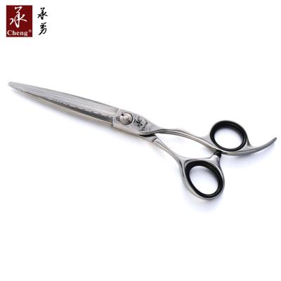 China Cutting Scissors T-60T Damascus Steel Hair Scissors for sale