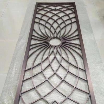 China Beautiful Home Office Deco Metal Screen Panels Stainless Steel Hotel Partition Decorative Screen for sale