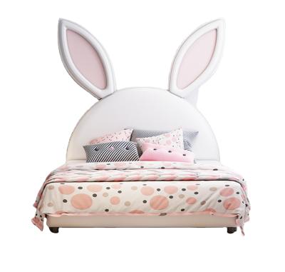 China Nordic Animal Shape Rabbit Shape Adjustable Solid Wood Children's Lovely Bed 1.2*2m(Size) for sale