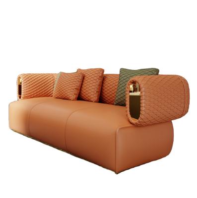 China Contemporary Upholstered Italian Style Set Luxury U Shaped Sectional Sofa for sale