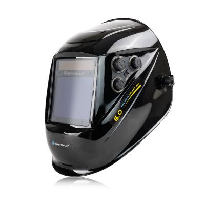 China 100*90mm Frame Size Professional Industrial Auto Darkening Welding Helmet 335*235*230mm for sale