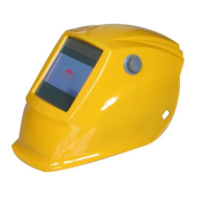 China Custom Yellow Color PP Arc Welder Solar Auto Darkening Welding Helmets for sale