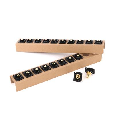 China audio & Video 3.5mm Straight Type Jack Panel Mount Chassis Connector 3.5mm 3.5mm Female To Female Plugs Soldering Free for sale