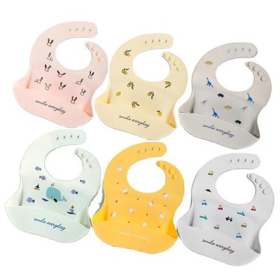 China Washable Muslin Tree Wholesale price custom waterproof bib silicone feeding bibs for babies for sale