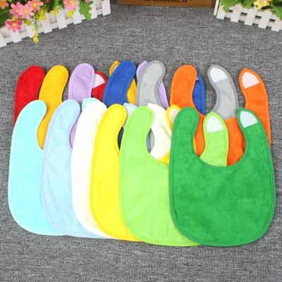 China Washable Professional manufacturers baby cotton terry cloth bib bib saliva towel polyester cotton U-shaped terry cloth double layer for sale